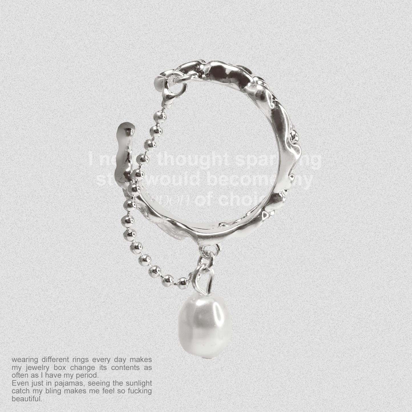 Pearl Tears Ring