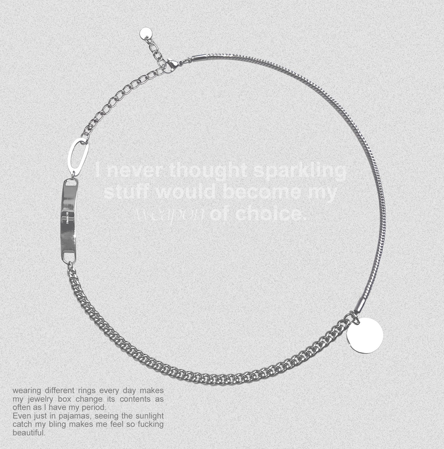 Unisex Minimalist Layered Design Titanium Steel Necklace