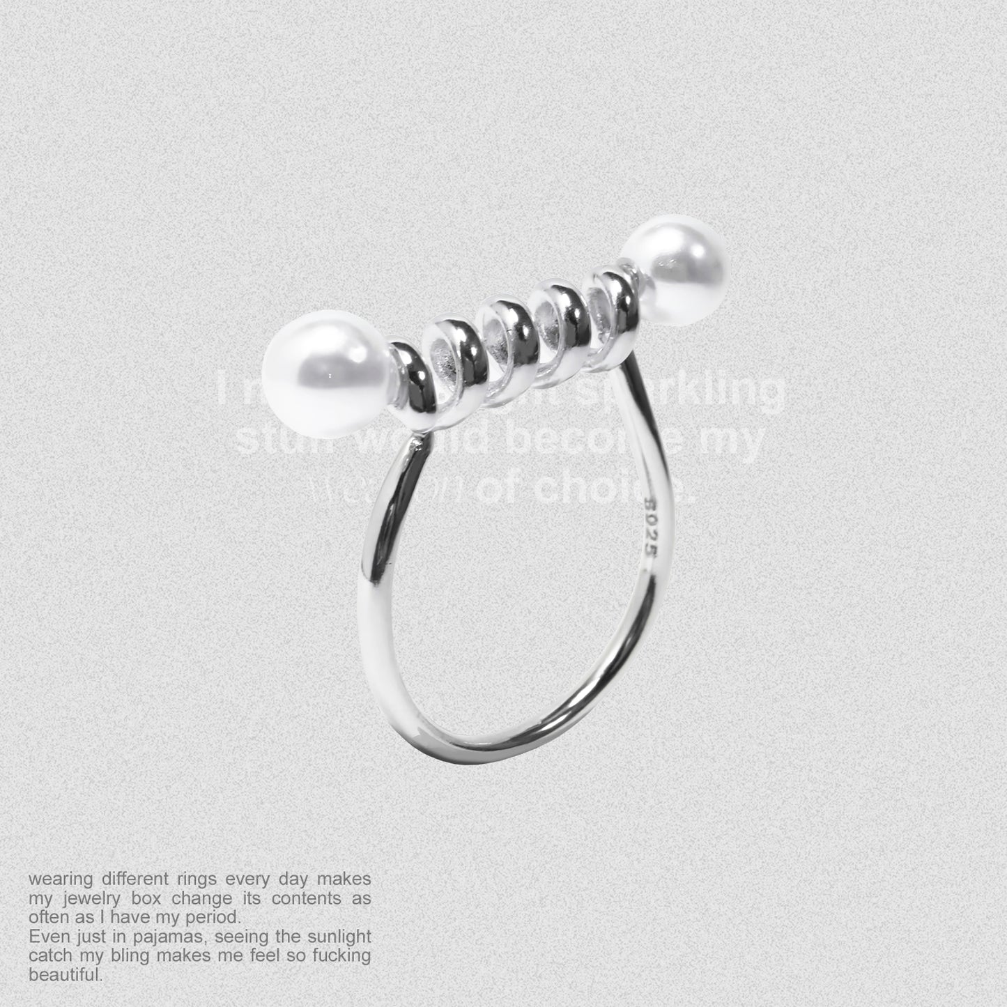 Dancing Pearl Ring