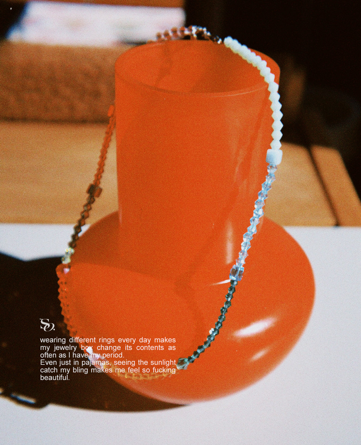 Colorful Light and Shadow Necklace