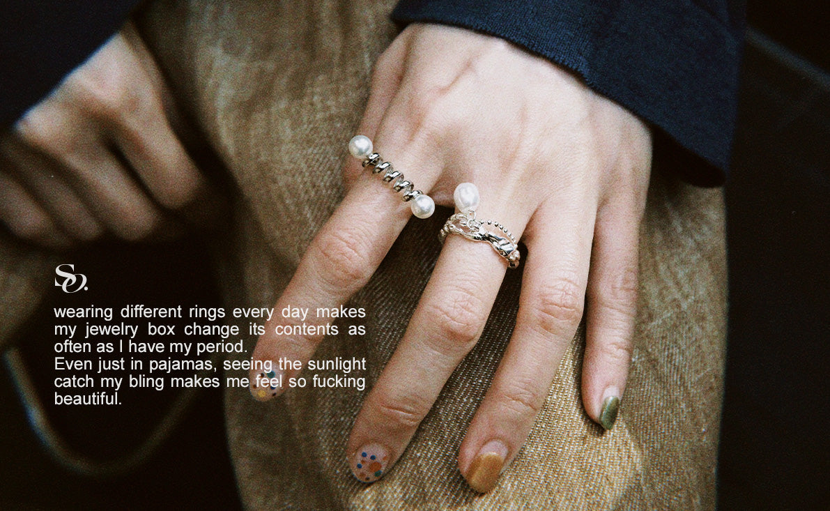 Pearl Tears Ring