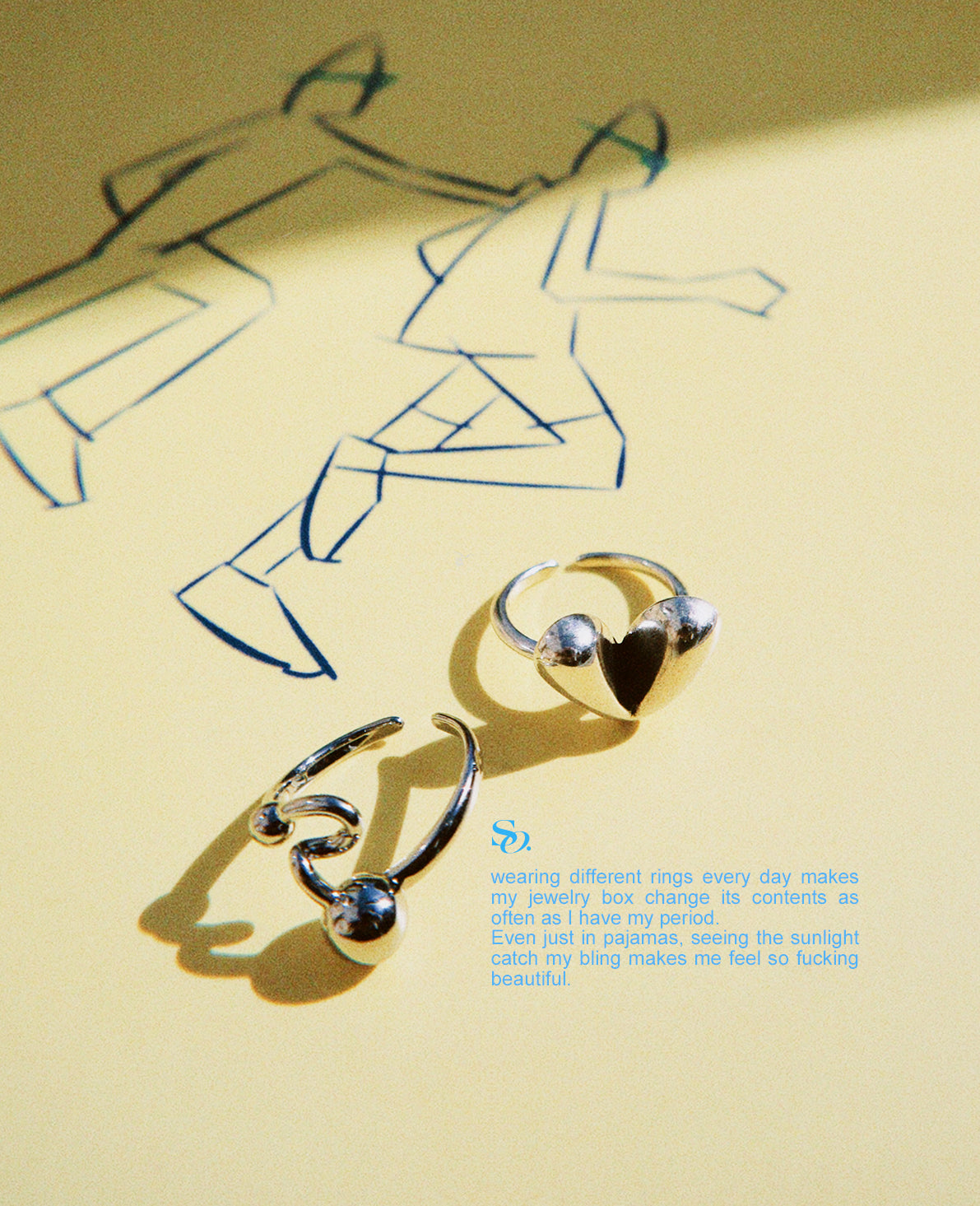 Dot line ring