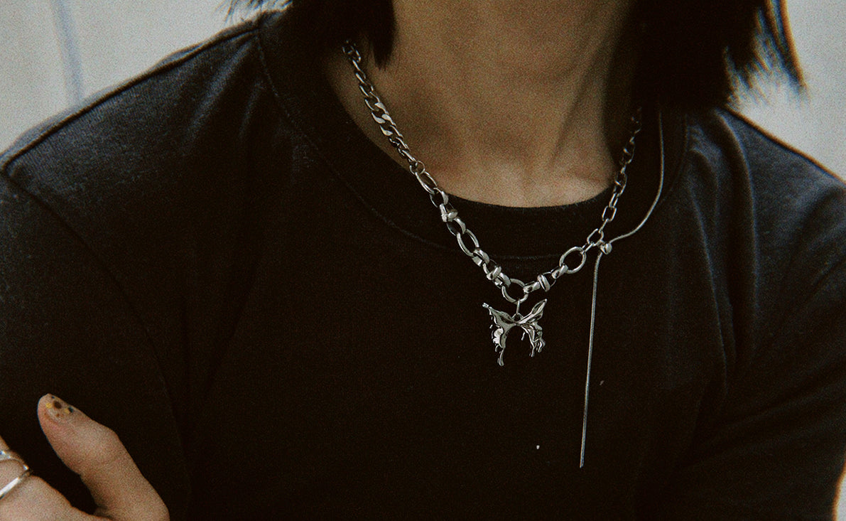Butterfly Trajectory Necklace