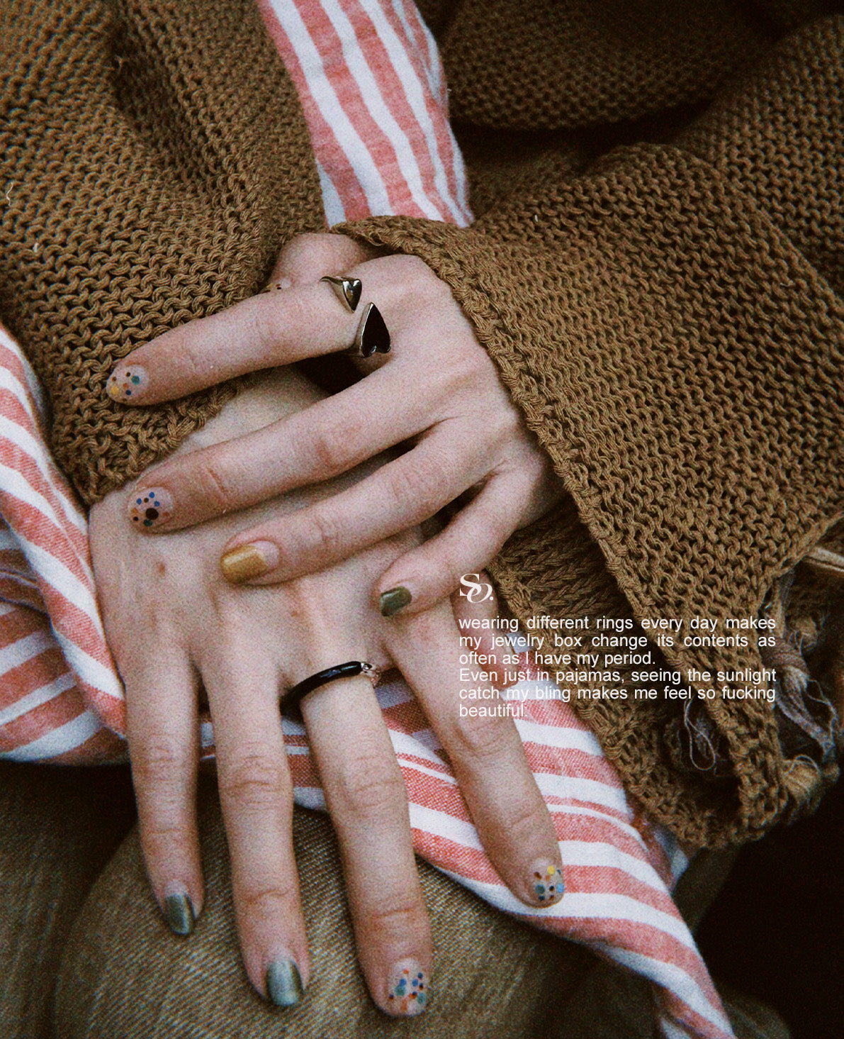 Black hearted ring