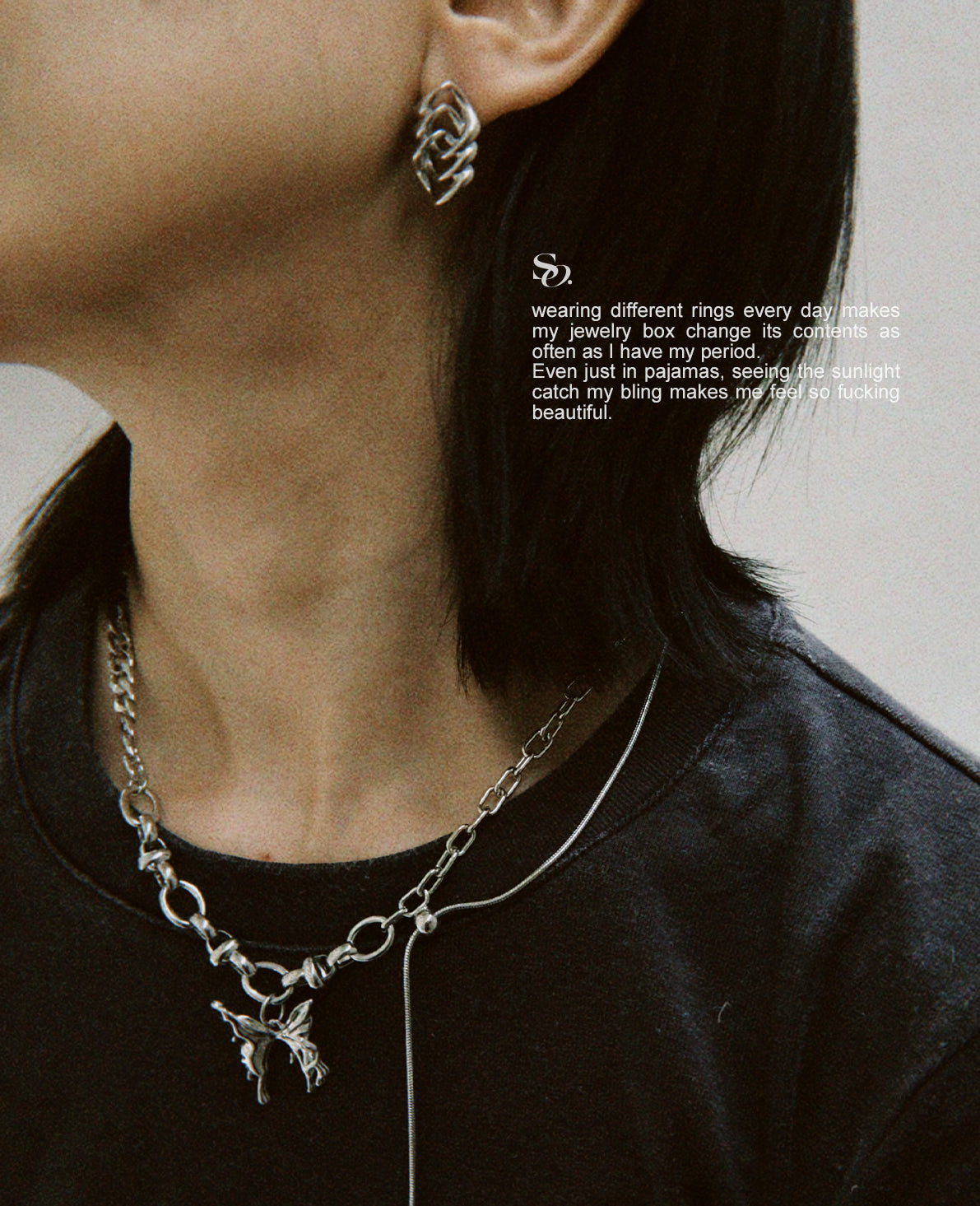 Butterfly Trajectory Necklace