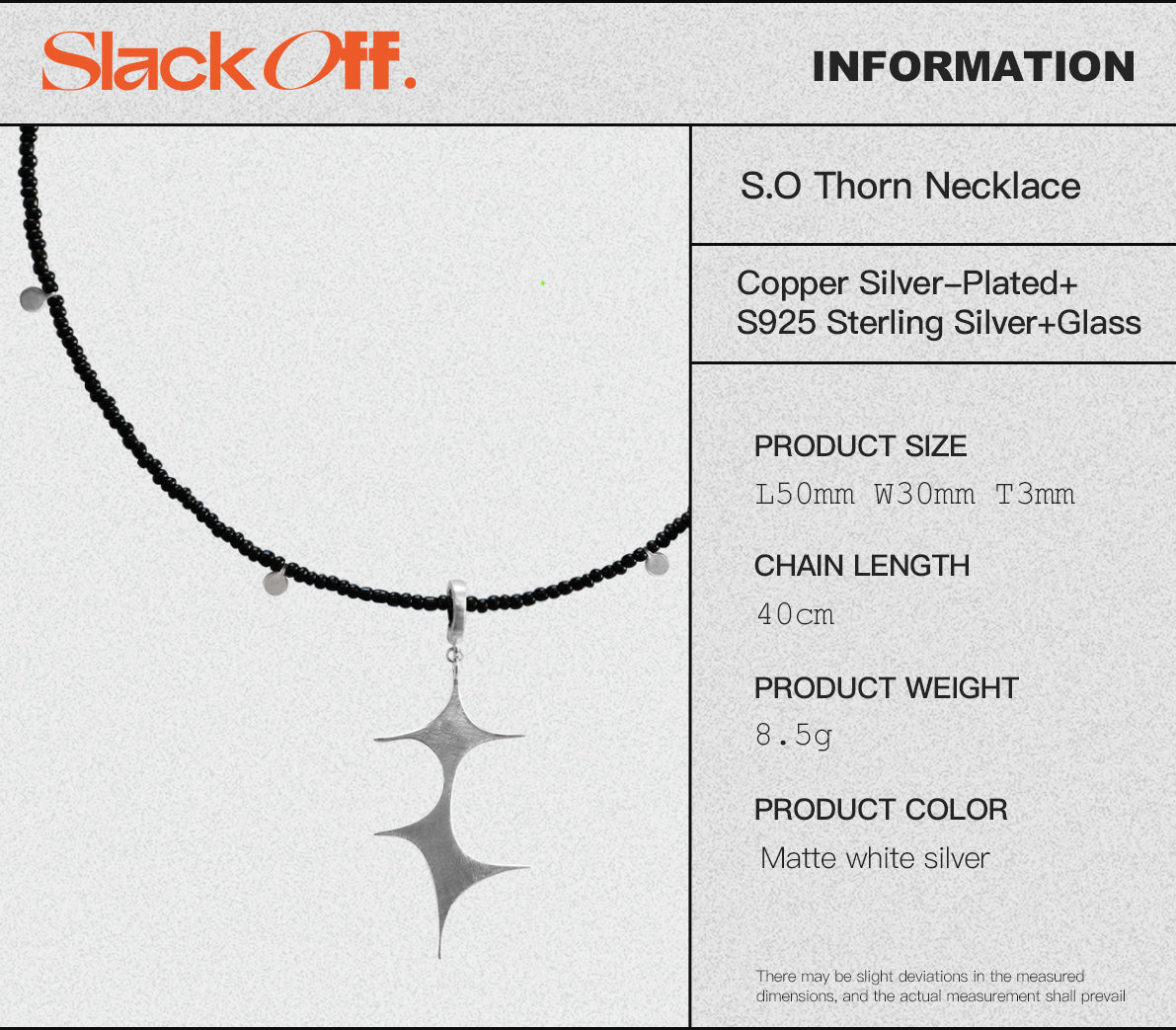 Thorn Silver Necklace