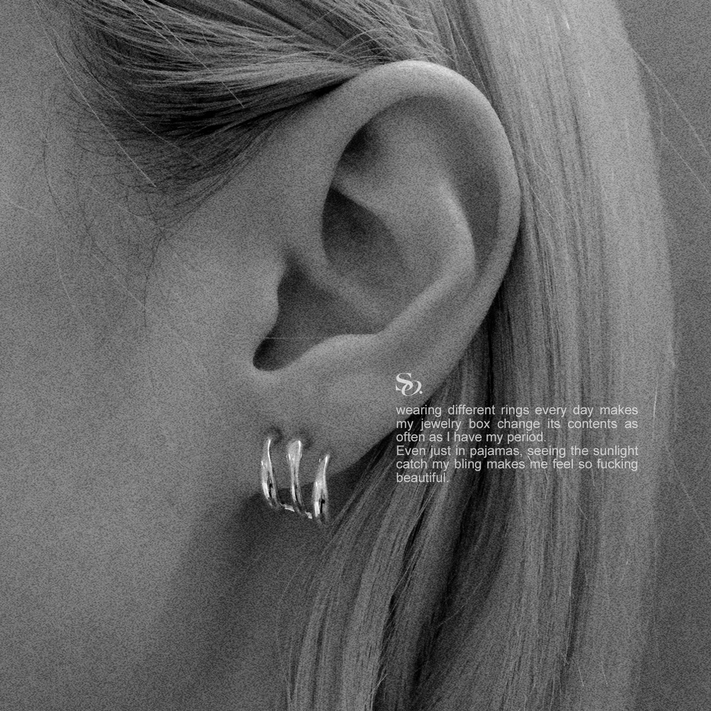 Triple Simple Earrings