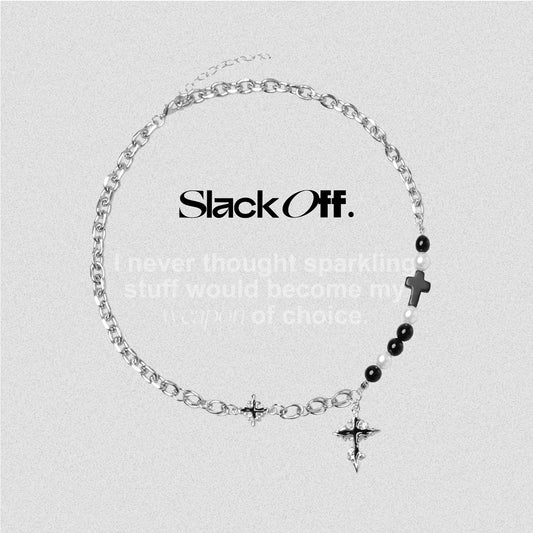 Asymmetric Cross Necklace