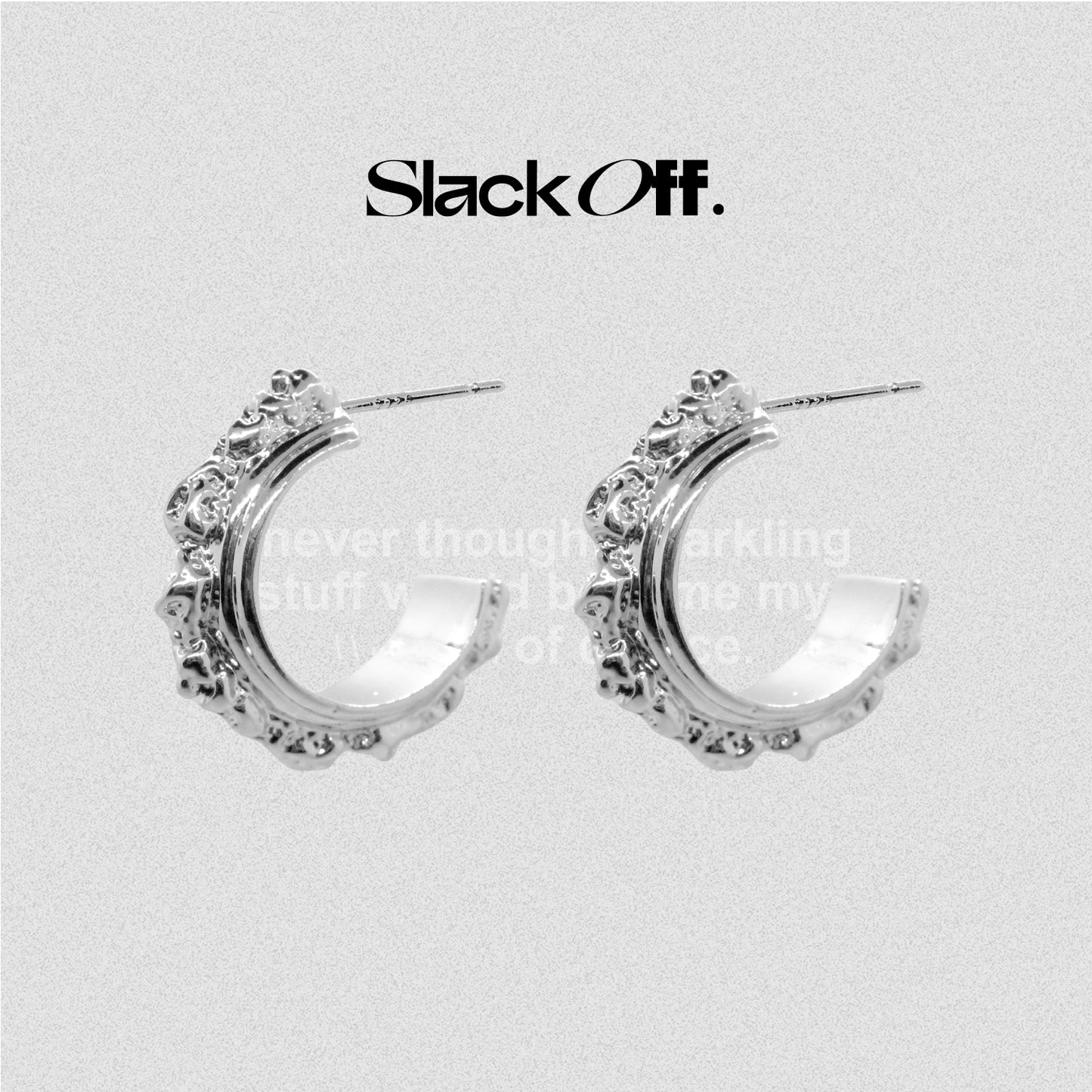 Silver European earrings
