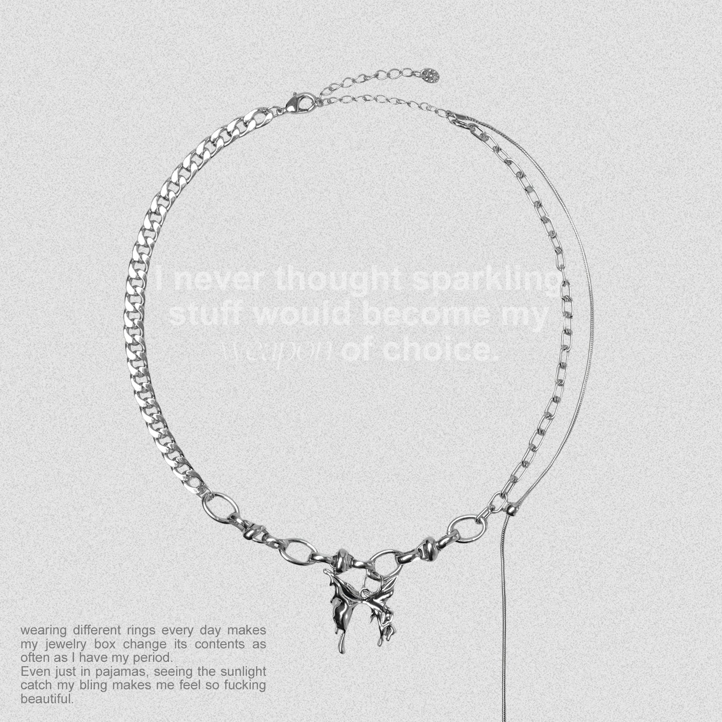 Butterfly Trajectory Necklace