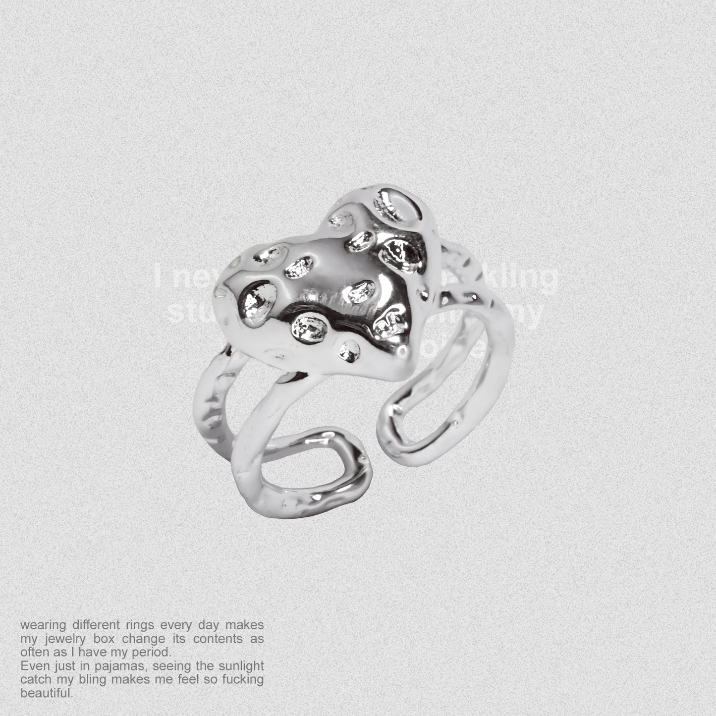 Metal Strawberry Ring
