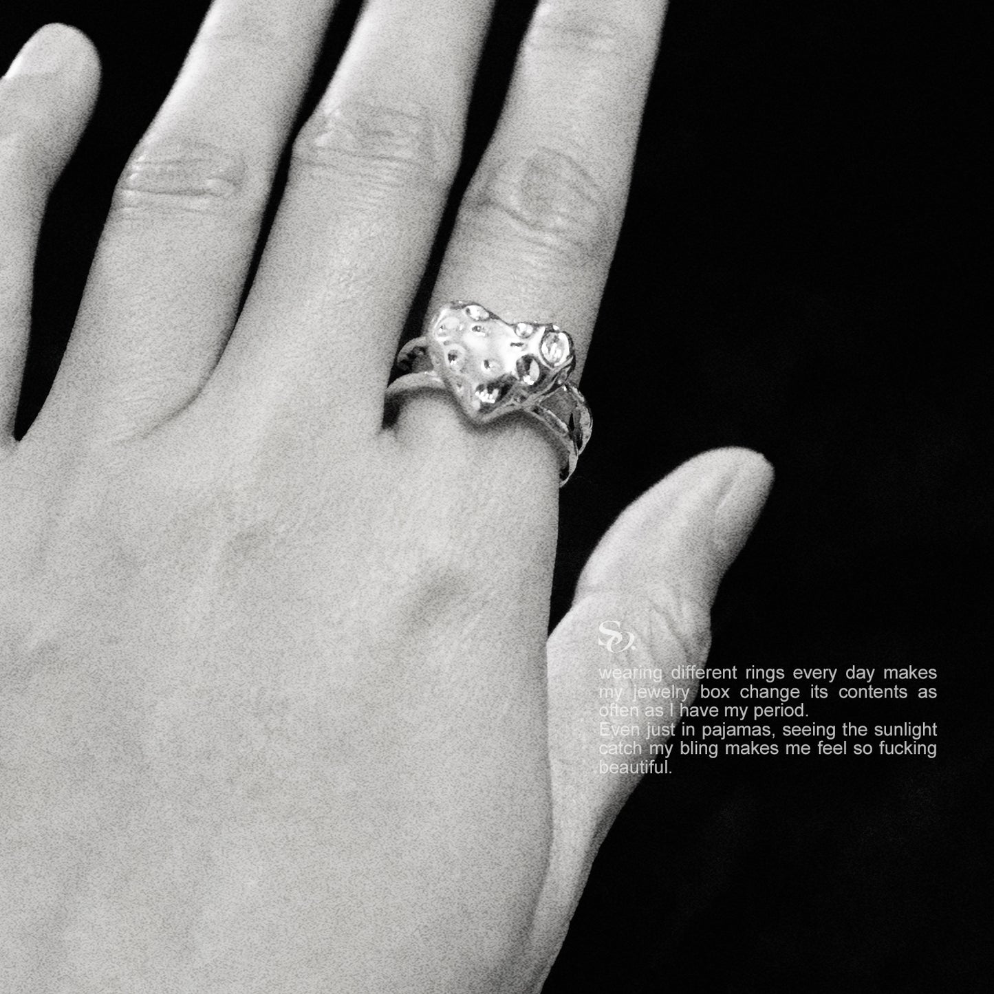 Metal Strawberry Ring