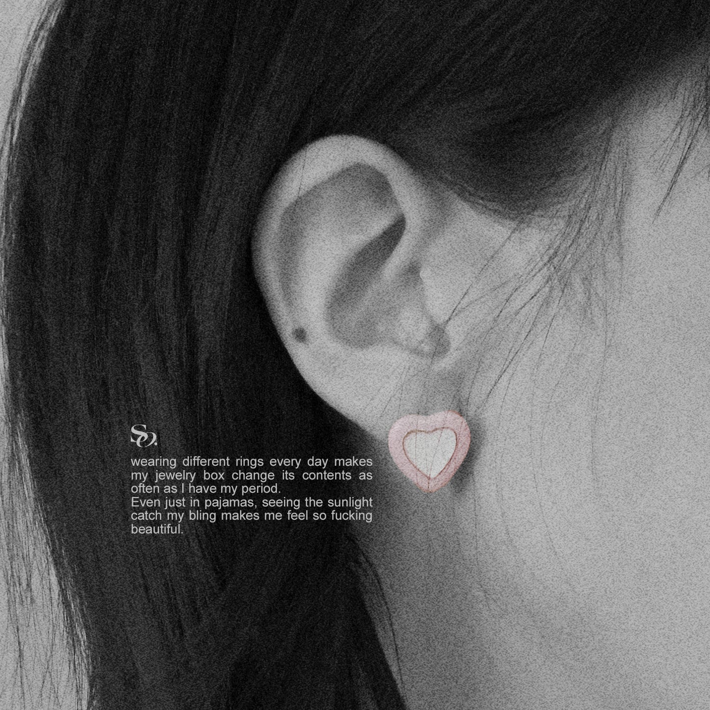 Love Pink Earrings