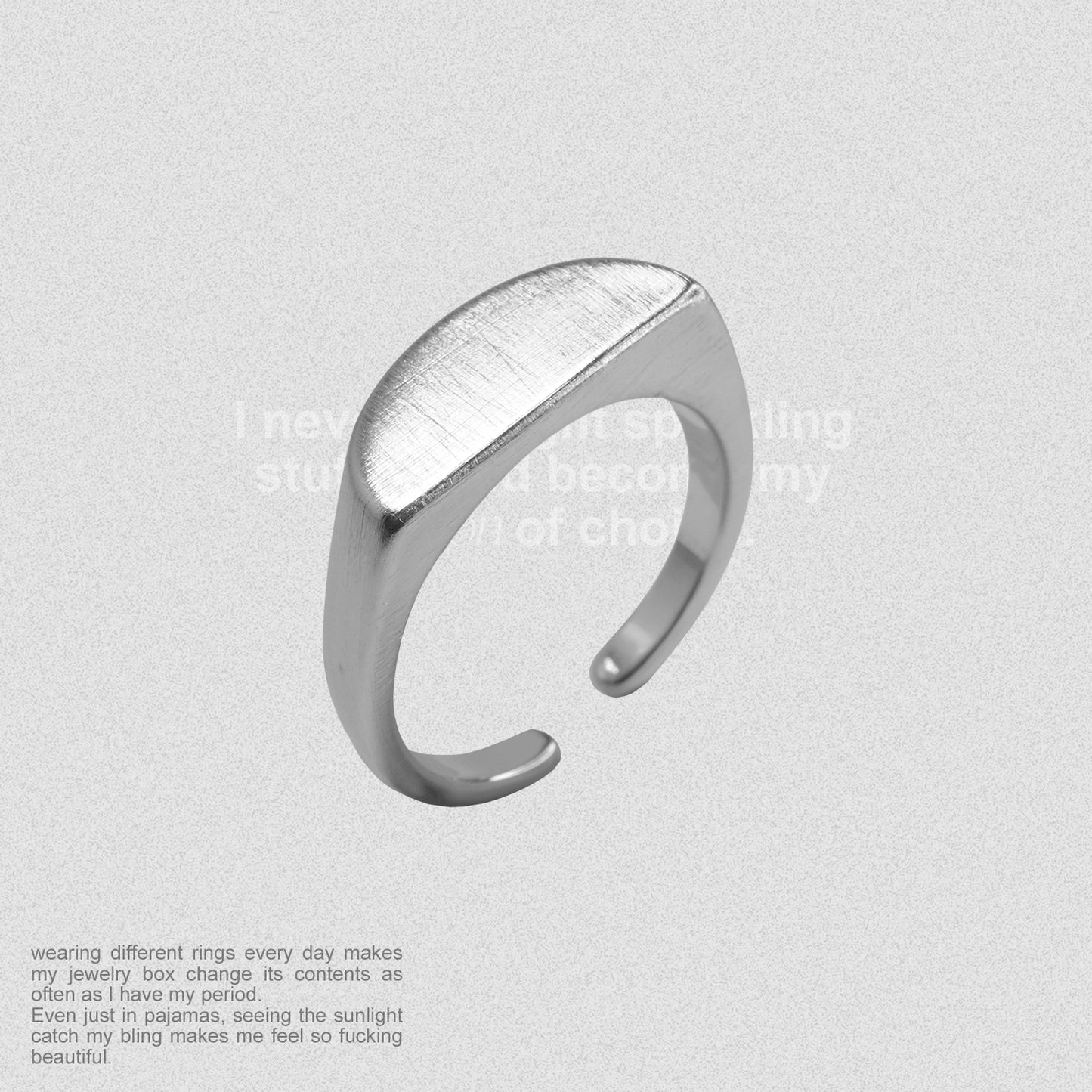 Half circle ring