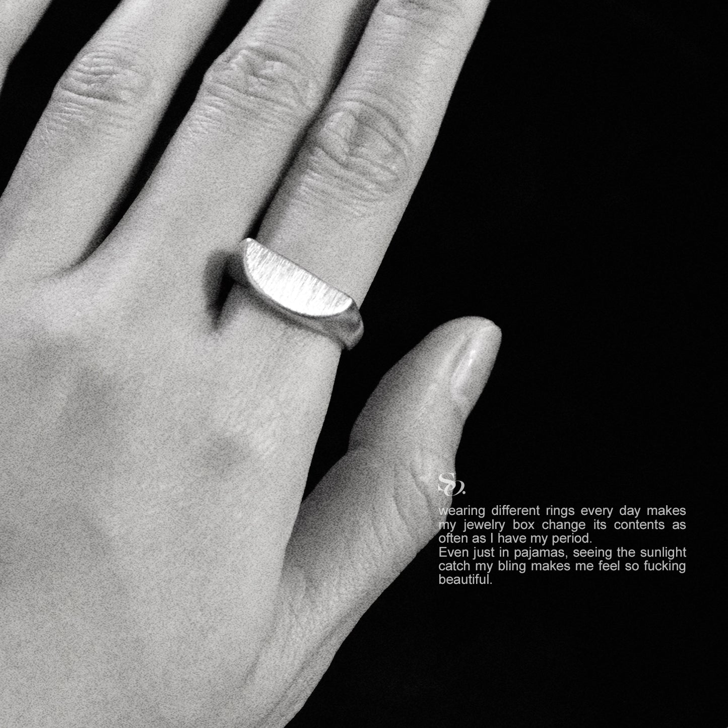 Half circle ring