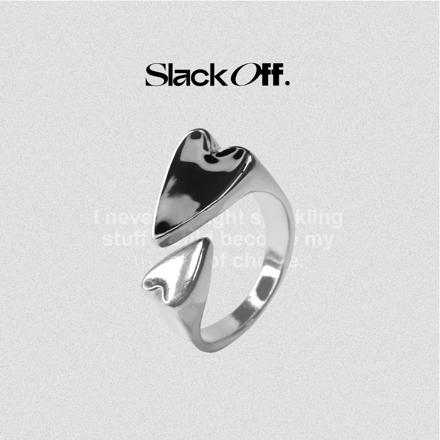 Black hearted ring