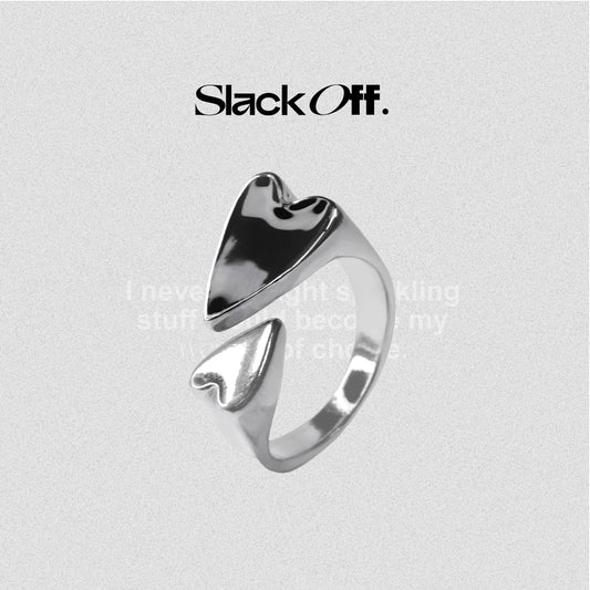 Black hearted ring