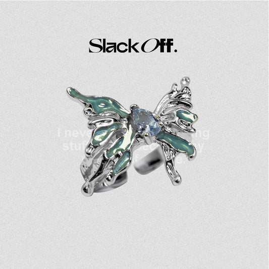 Blue Butterfly Ring