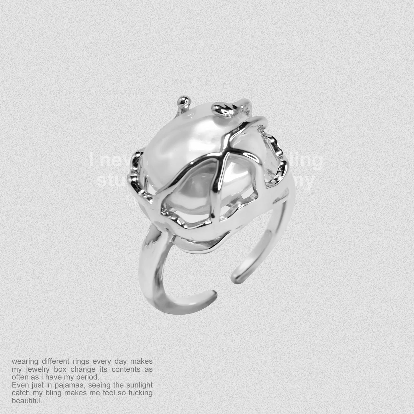 Twisted Gemstone Ring
