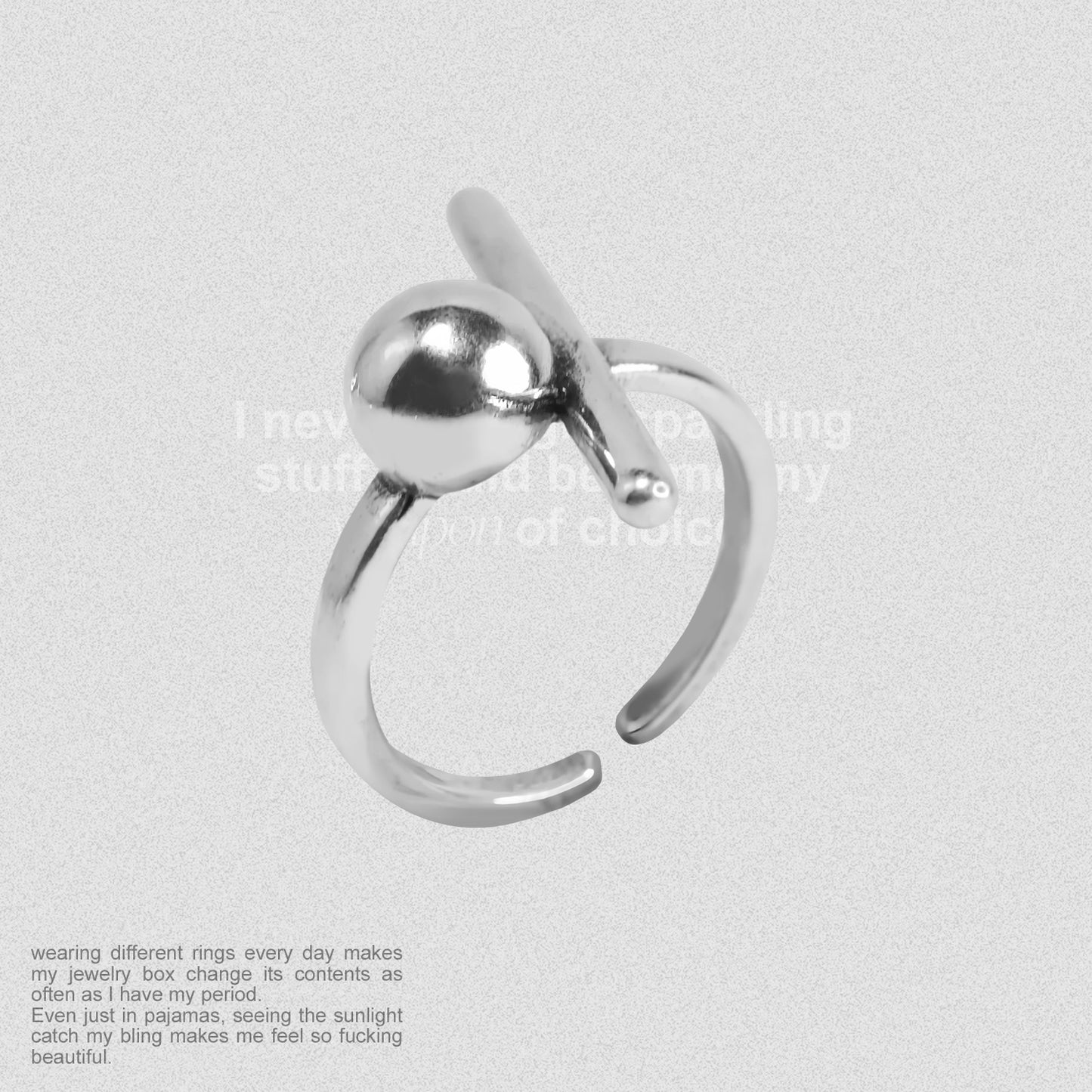 Stick and round ring