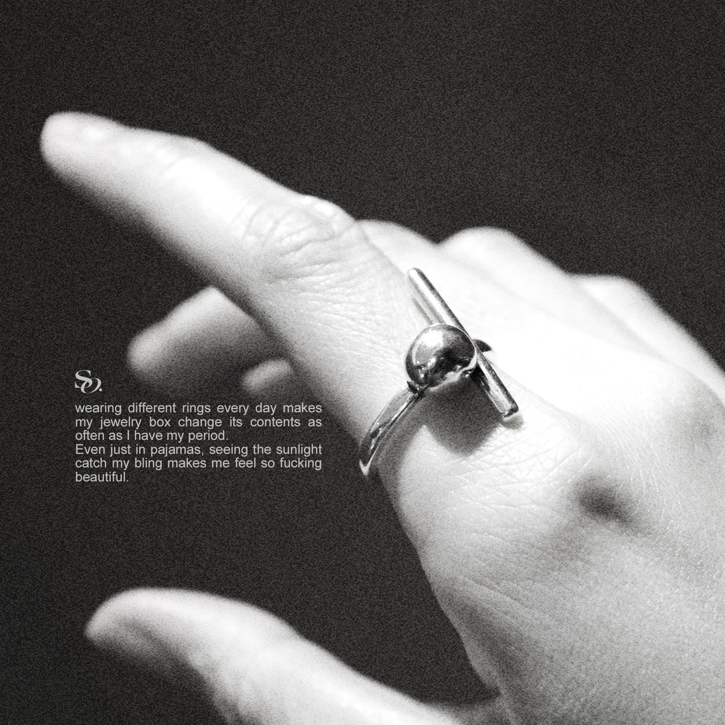 Stick and round ring