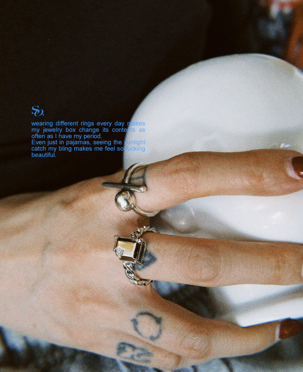 Incomplete diamond ring