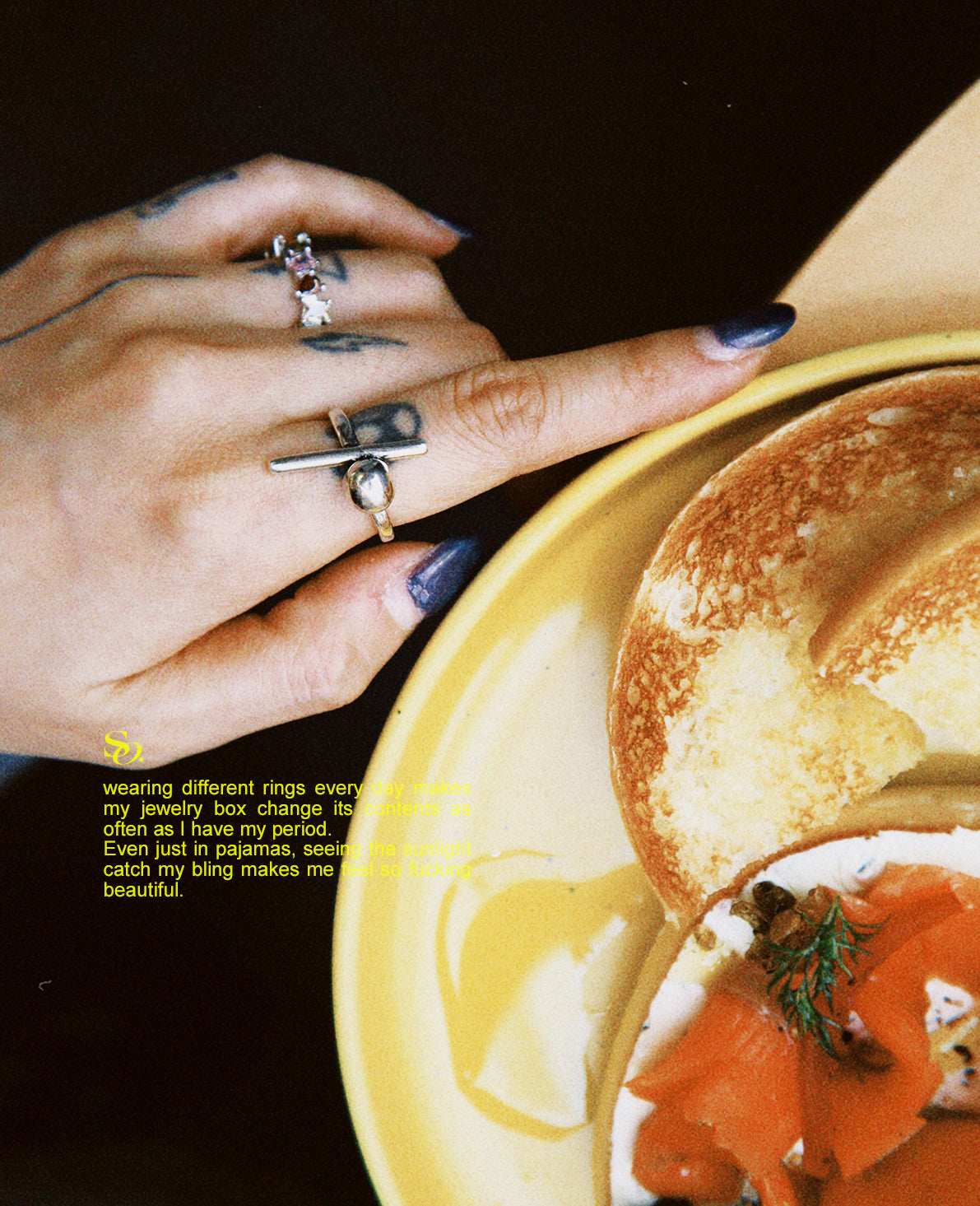 Stick and round ring