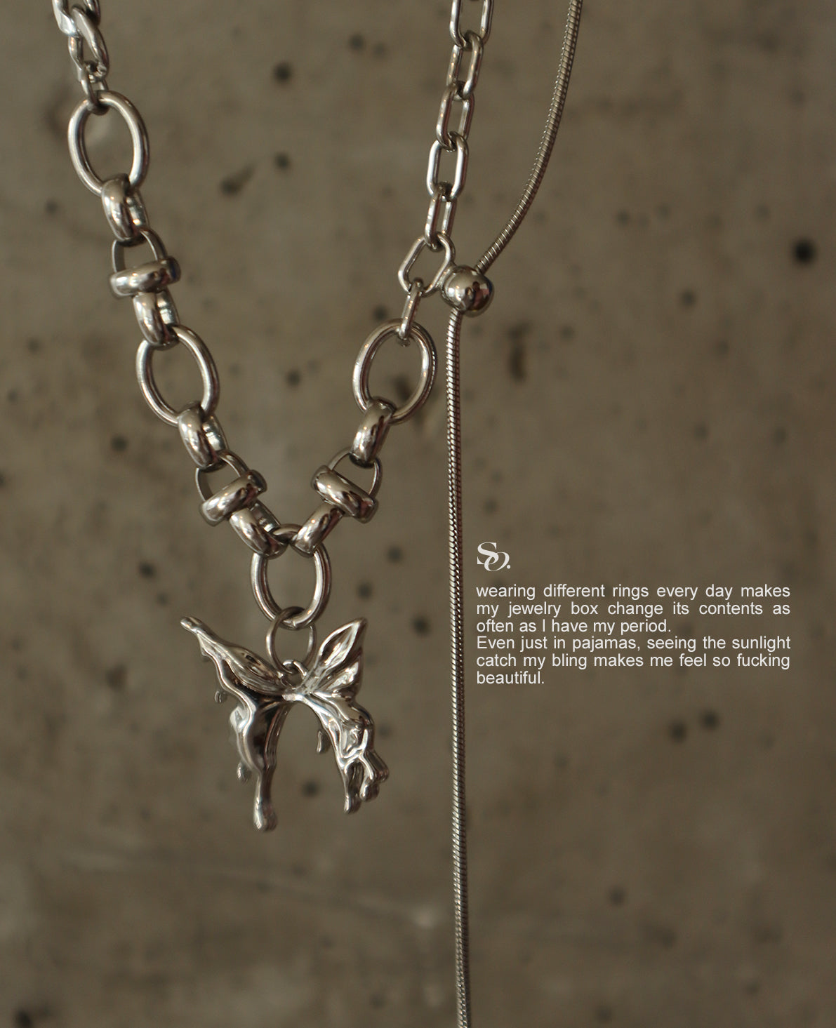 Butterfly Trajectory Necklace