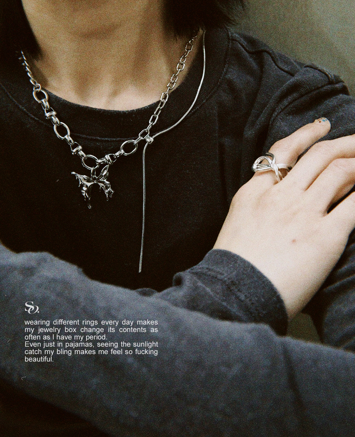 Butterfly Trajectory Necklace