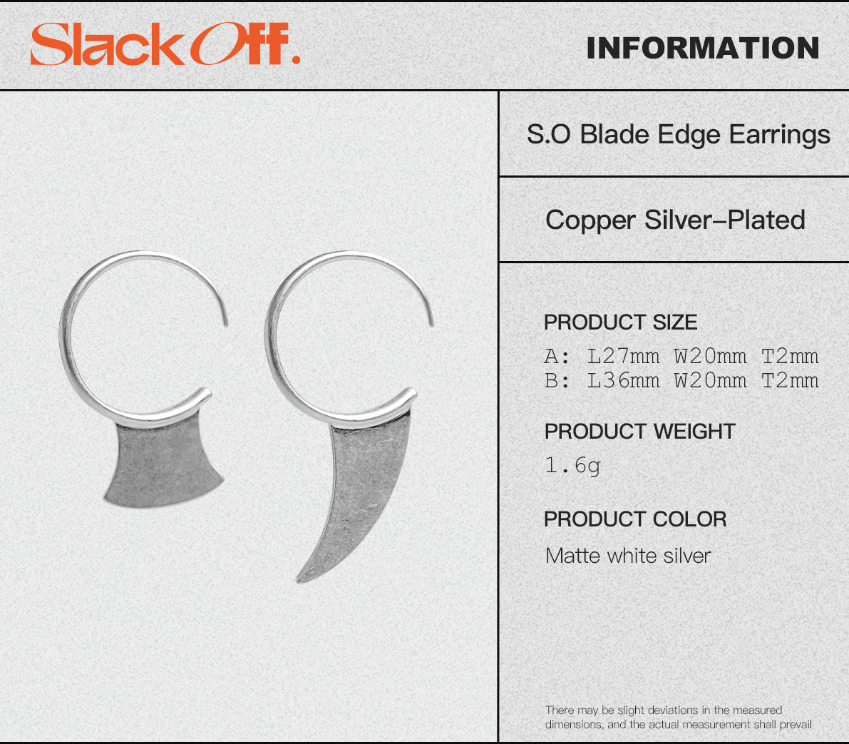 Blade Edge Earrings