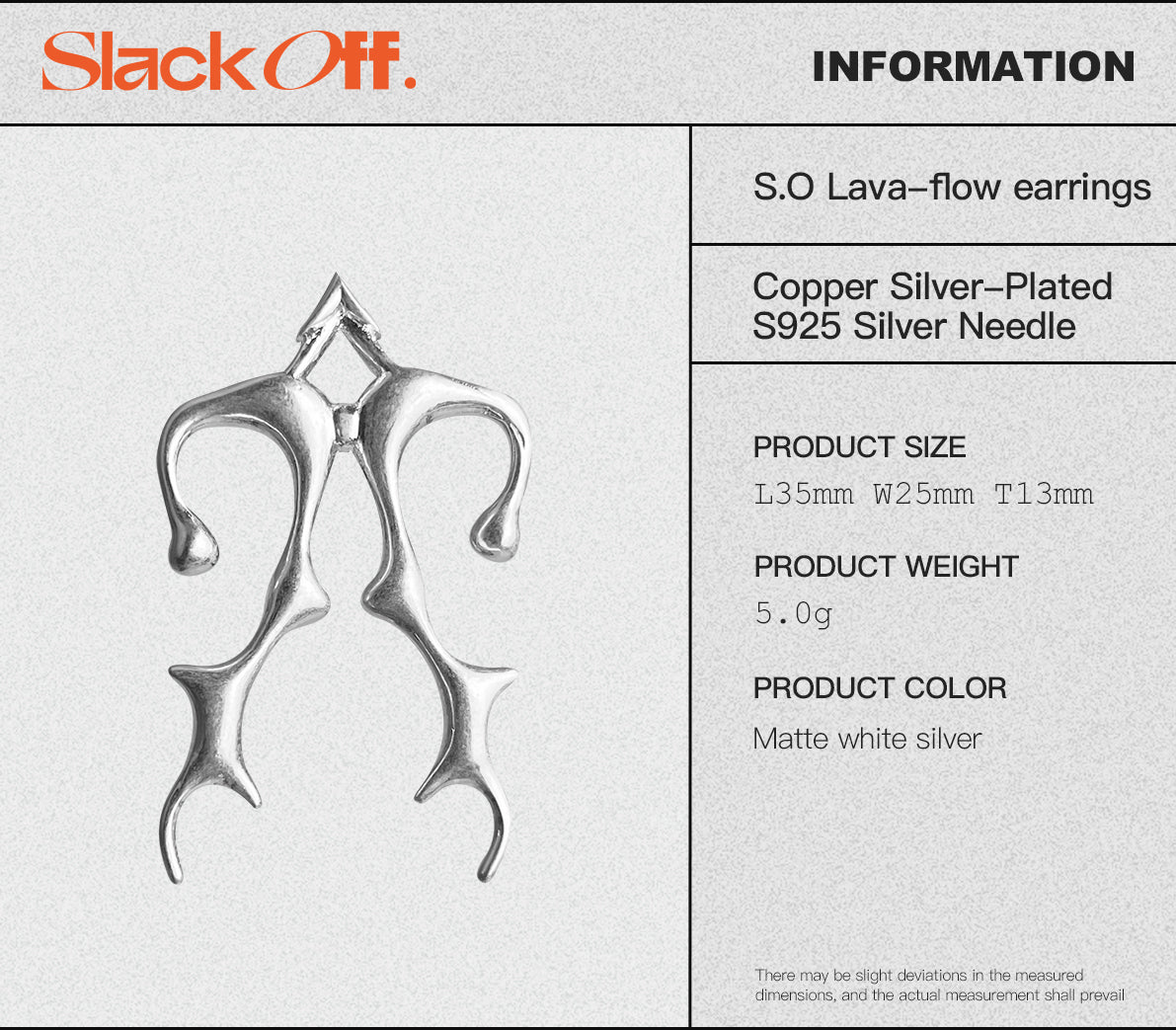 Lava-flow earrings