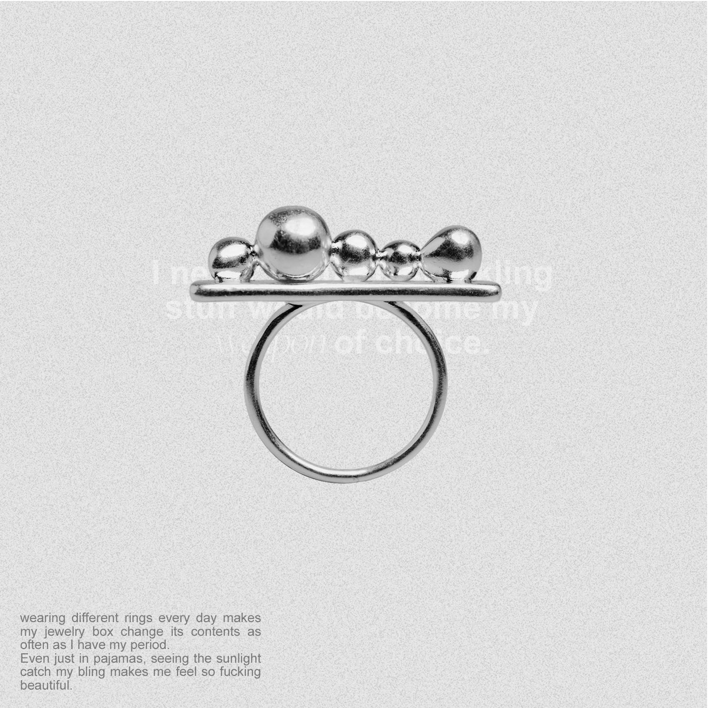 Irregular sphere ring